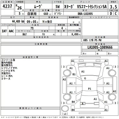 Daihatsu MOVE  с аукциона в Японии