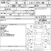 Subaru XV лот № 4188 оценка 3  с аукциона в Японии 2