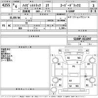 Daihatsu HIJET TRUCK лот № 4255 оценка 3  с аукциона в Японии 2