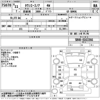 Toyota TOWN ACE NOAH лот № 75070 оценка RA  с аукциона в Японии 2