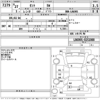 Daihatsu TANTO лот № 7279 оценка 3.5  с аукциона в Японии 2