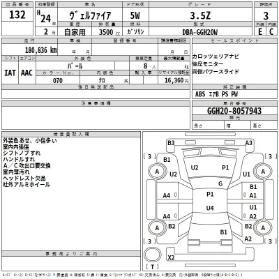 Toyota VELLFIRE  с аукциона в Японии