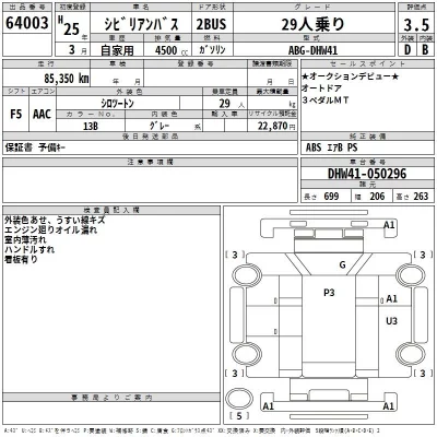 Nissan CIVILIAN  с аукциона в Японии