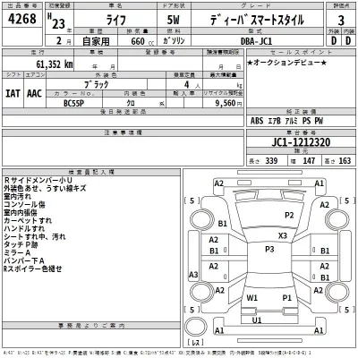 Honda LIFE  с аукциона в Японии