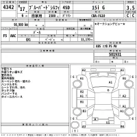 Nissan SYLPHY лот № 4342 оценка 3.5  с аукциона в Японии 2