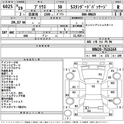 Toyota Prius  с аукциона в Японии
