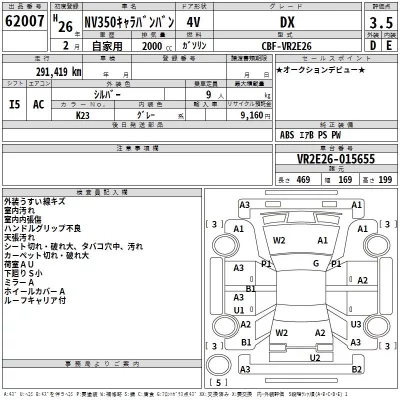 Nissan CARAVAN VAN  с аукциона в Японии