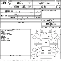 Honda STREAM лот № 4034 оценка 3  с аукциона в Японии 2