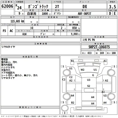 Mazda BONGO  с аукциона в Японии
