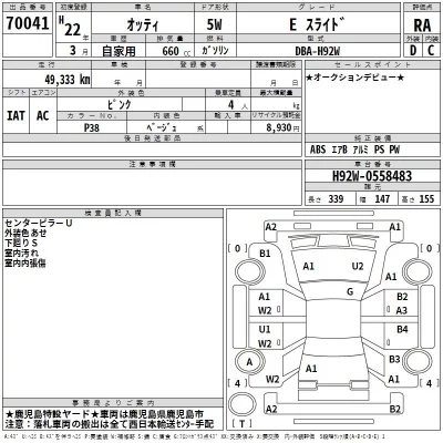 Nissan OTTI  с аукциона в Японии
