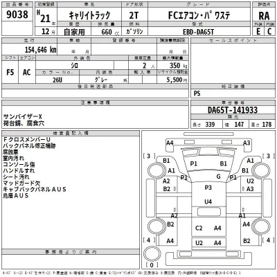 Suzuki CARRY TRUCK  с аукциона в Японии
