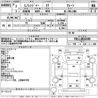 Hino RANGER лот № 64001 оценка RA  с аукциона в Японии 2