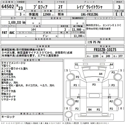 Hino PROFIA  с аукциона в Японии