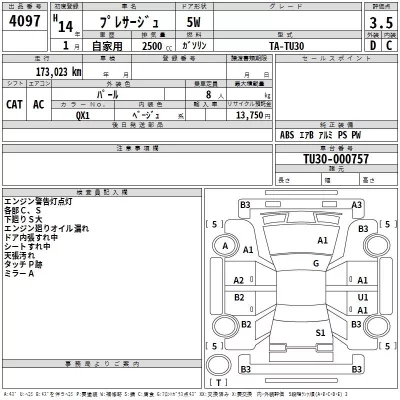 Nissan PRESAGE  с аукциона в Японии