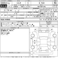 Toyota SIENTA лот № 30053 оценка RA  с аукциона в Японии 11