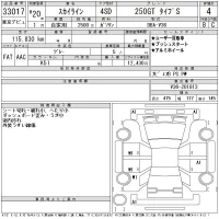 Nissan SKYLINE лот № 33017 оценка 4  с аукциона в Японии 11