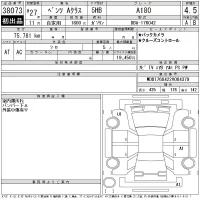 Mercedes-Benz A CLASS лот № 38073 оценка 4.5  с аукциона в Японии 11