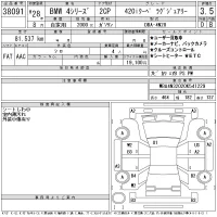 BMW 4-Series лот № 38091 оценка 3.5  с аукциона в Японии 11