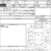 Daihatsu WAKE лот № 675 оценка 3.5  с аукциона в Японии 11