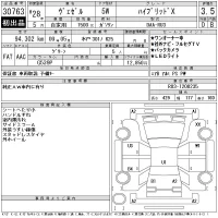 Honda VEZEL лот № 30763 оценка 3.5  с аукциона в Японии 11