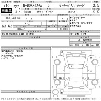 Honda N BOX PLUS лот № 710 оценка 3.5  с аукциона в Японии 11