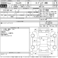 Subaru FORESTER лот № 30800 оценка 3.5  с аукциона в Японии 11