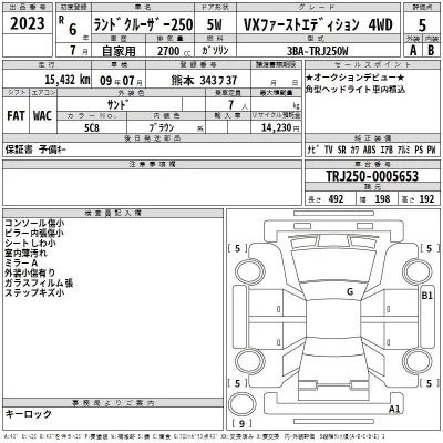Toyota LAND CRUISER  с аукциона в Японии