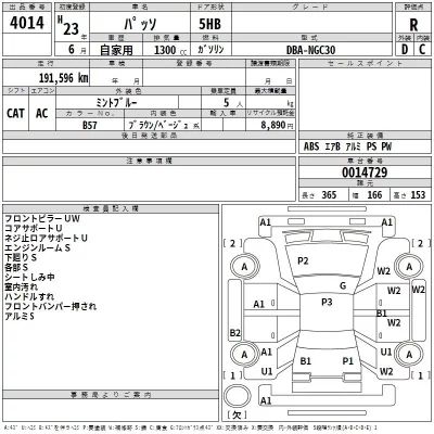 Toyota PASSO  с аукциона в Японии