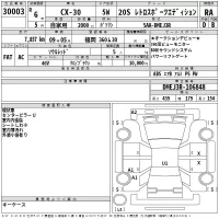 Mazda CX-30 лот № 30003 оценка RA  с аукциона в Японии 2