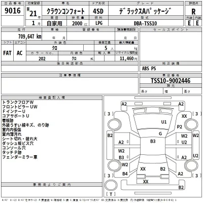 Toyota CROWN COMFORT  с аукциона в Японии