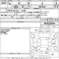 Nissan MOCO лот № 3076 оценка R  с аукциона в Японии 2