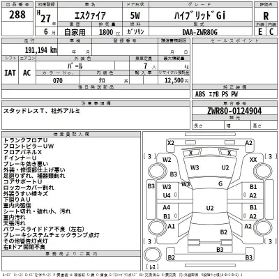 Toyota ESQUIRE  с аукциона в Японии
