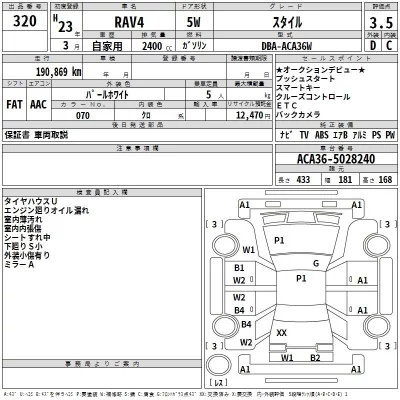 Toyota RAV4  с аукциона в Японии
