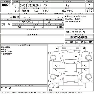 Mazda FLAIR WAGON  с аукциона в Японии