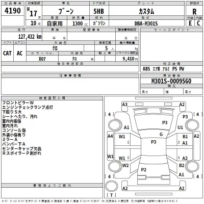 Daihatsu Boon  с аукциона в Японии