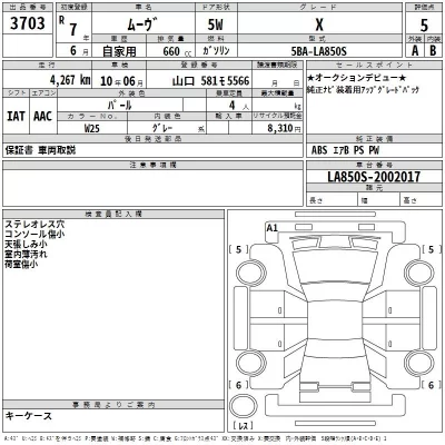 Daihatsu MOVE  с аукциона в Японии