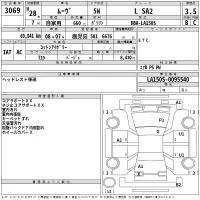 Daihatsu MOVE лот № 3069 оценка 3.5  с аукциона в Японии 2