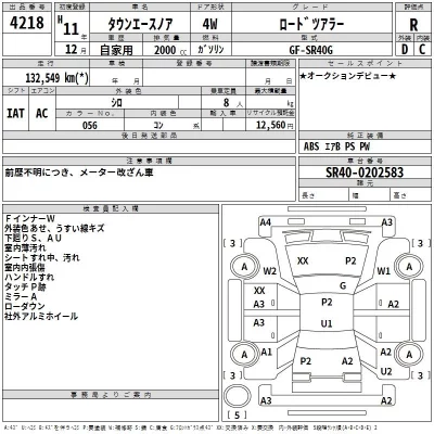 Toyota TOWN ACE NOAH  с аукциона в Японии
