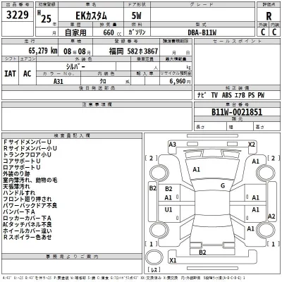 Mitsubishi EK CUSTOM  с аукциона в Японии