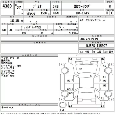 Mazda DEMIO  с аукциона в Японии