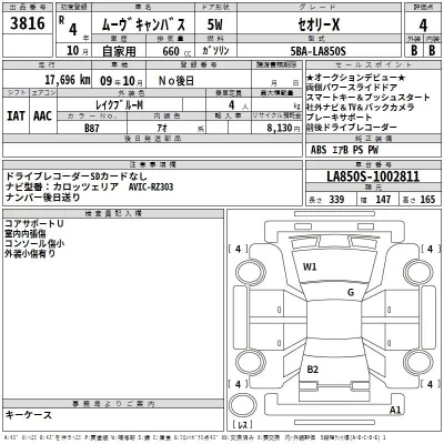 Daihatsu MOVE CANBUS  с аукциона в Японии
