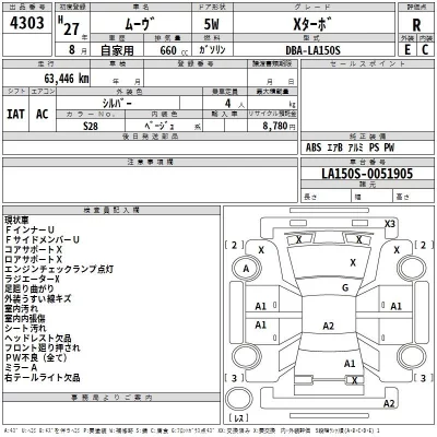 Daihatsu MOVE  с аукциона в Японии
