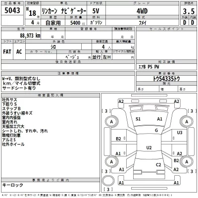 Ford LINCOLN NAVIGATOR  с аукциона в Японии