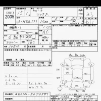 Toyota COROLLA RUNX лот № 2035 оценка 3.5  с аукциона в Японии 9