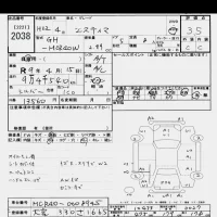 Toyota ESTIMA лот № 2038 оценка 3.5  с аукциона в Японии 9