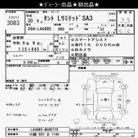 Daihatsu TANTO лот № 3083 оценка 3.5  с аукциона в Японии 9