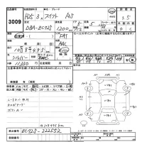 Suzuki SWIFT лот № 3009 оценка 3.5  с аукциона в Японии 9