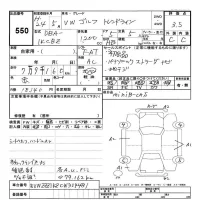 Volkswagen GOLF лот № 550 оценка 3.5  с аукциона в Японии 3