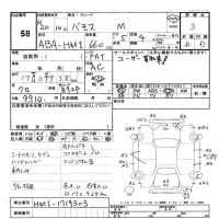 Honda VAMOS лот № 58 оценка 3  с аукциона в Японии 3