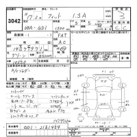Honda FIT лот № 3042 оценка 3  с аукциона в Японии 9